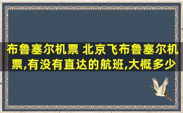 布鲁塞尔机票 北京飞布鲁塞尔机票,有没有直达的航班,大概*